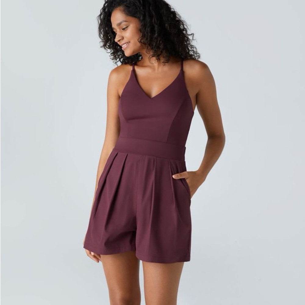 New with tags Halara Pocket Quick Dry Slip Romper